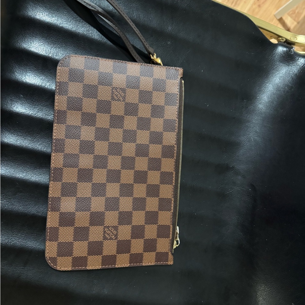 Brown Checkered Men's Bag